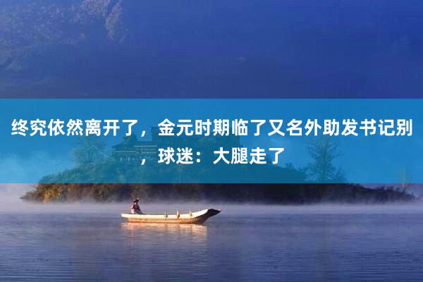 终究依然离开了，金元时期临了又名外助发书记别，球迷：大腿走了